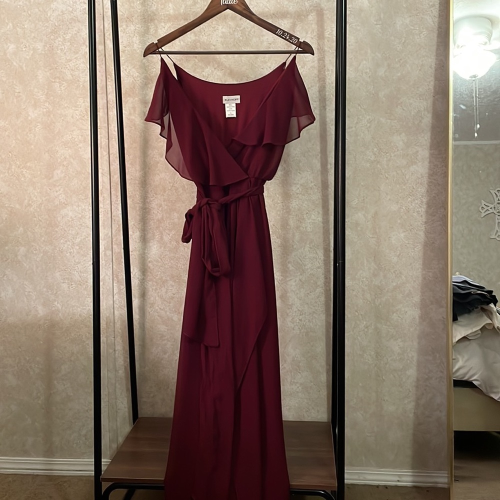 Burgundy dress